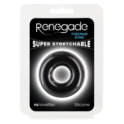 Renegade Cockring Stretch Fireman Noir